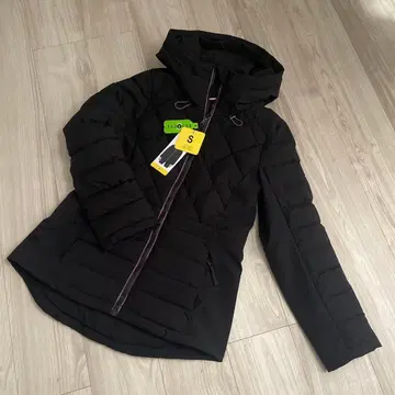 TOMMY HILFIGER 블랙 퀼팅 자켓 S 사이즈