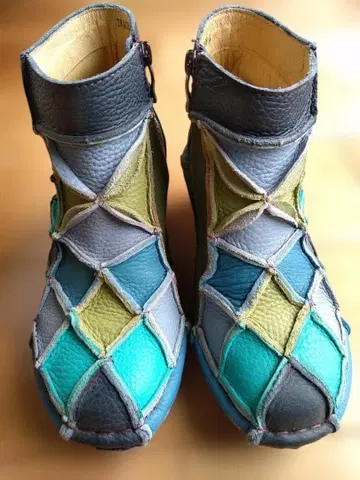 에스타시온 가죽 숏부츠 M 사이즈