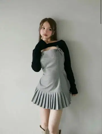 andmary Karen knit set mini dress