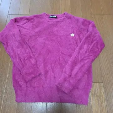 MARY QUANT 니트 풀오버 마리콴트 핑크