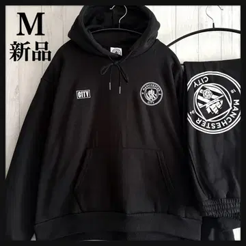 [택 포함 새상품] 맨체스터 시티 로고 후드티 셋업 자수 블랙 M