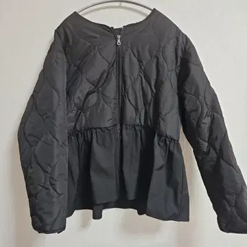 시마무라 블랙 퀼팅 자켓 L 사이즈