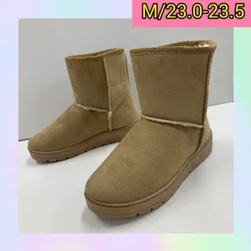 M 사이즈 새상품 여성/여성용 방풍 방한 보아 안감 어그 부츠 베이지