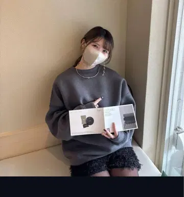 Eaphi 로고 빅 스웨트 택 포함 새상품