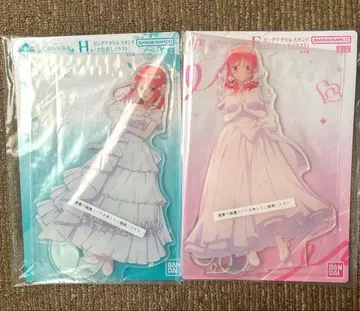 제일복권 5등분의 신부 F상 빅 아크릴 스탠드 2개 세트 나카노 니노