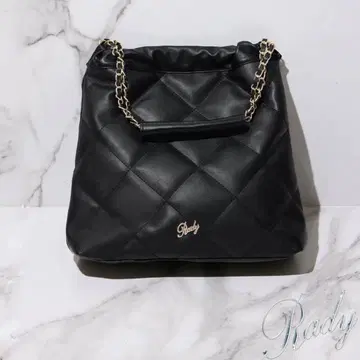 Rady 블랙 토트백 숄더백 퀼팅 복조리백