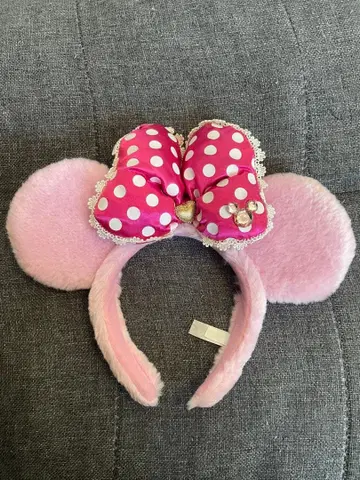 미니 머리띠 라메 믹스 핑크