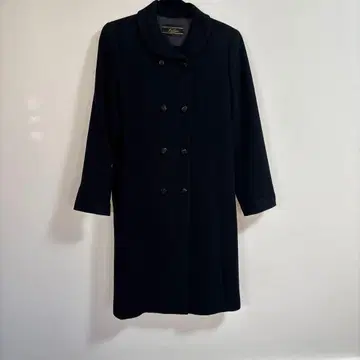 새상품급 레리안 고급 캐시미어 100% 롱 코트 더블 버튼 블랙 9