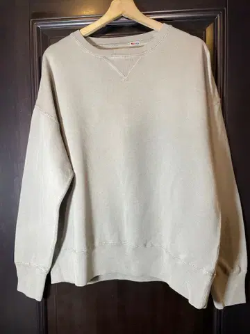 JOURNAL STANDARD VINTAGE 가공 로고 맨투맨 그레이 B