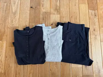 UNIQLO 상의 2장 커브 팬츠 세트