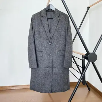 새상품 울 캐시미어 체스터 코트 L