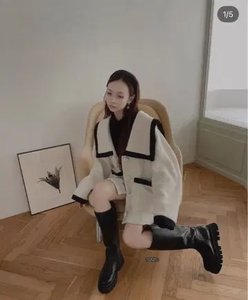 fictiontokyo 세일러 카라 자켓