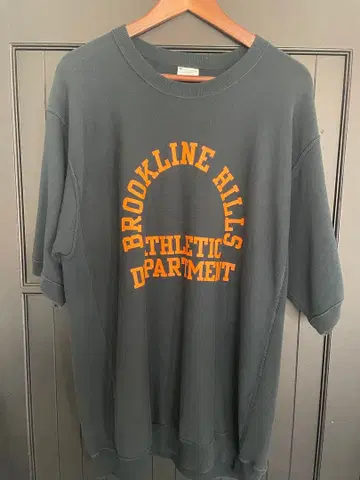 Champion 네이비 반팔 맨투맨 XL 사이즈 REVERSE WEAVE