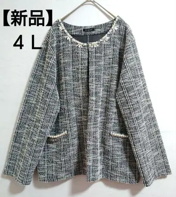 [ 새상품 ] 빅 사이즈 4L 비쥬 부착 자켓 포멀