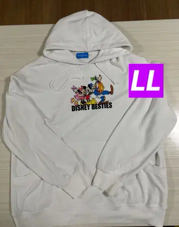 도쿄 디즈니 리조트 후드티 LL 사이즈 DIZNEY BESTIES 화이트