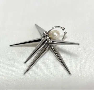 e.m. 이어커프 스터드 펄 실버