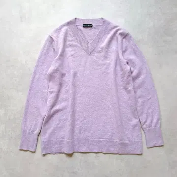 타카시마야 캐시미어 100% V넥 스웨터 세탁 가능 루즈핏 M