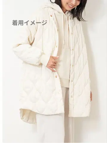 MICADEAL 아이보리 퀼팅 자켓