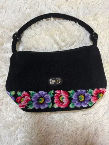 FEILER 꽃무늬 자수 핸드백