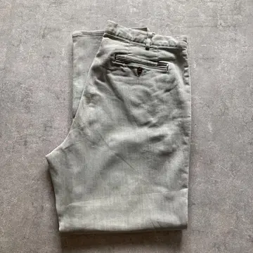 PAPAS 스트레치 치노 팬츠 루즈핏 LL 사이즈 그레이