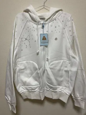 coyseio 화이트 풀 지퍼 후디