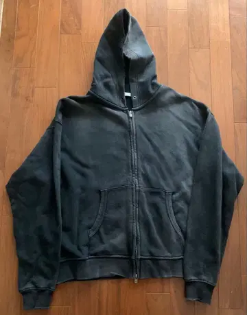 WYM 더블 지퍼 후드티 S 사이즈