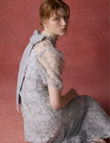 CELFORD 백리본 스몰 플라워 드레스