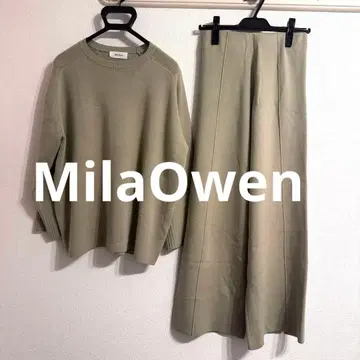 Mila Owen 미라 오웬 올리브 그린 니트 셋업