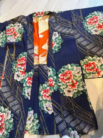 앤티크 긴 겉옷 네이비