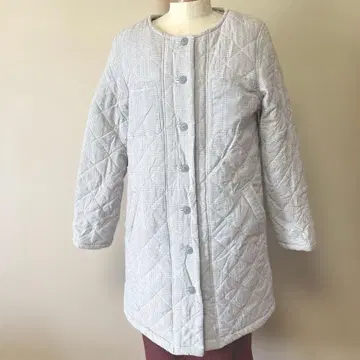 CLAUDEMICHEL 그레이 계열 퀼팅 자켓 코트 충전솜