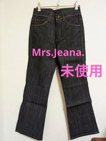 미사용 Mrs.Jeana 데님 스트레치 부츠컷 백년 Indigo