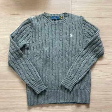 [ 새상품급 ] 폴로 랄프로렌 그레이 케이블 니트 면 100%