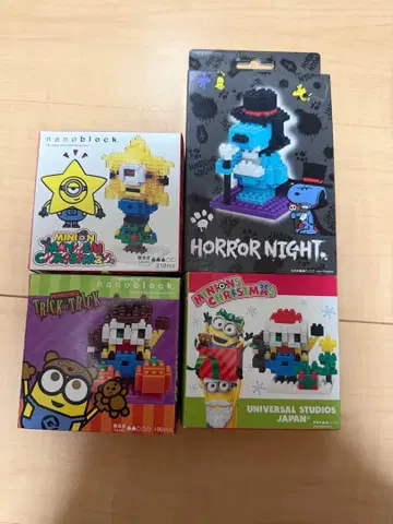 나노블록 미니언 스쿠피 세트 4종