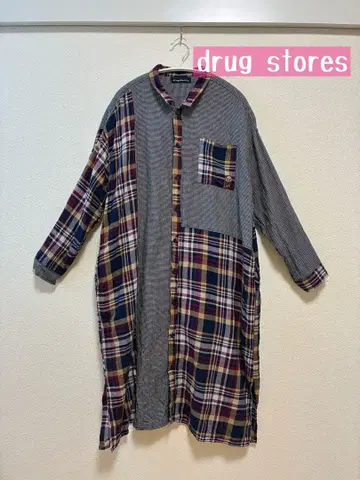 드럭 스토어즈 긴팔 셔츠 원피스