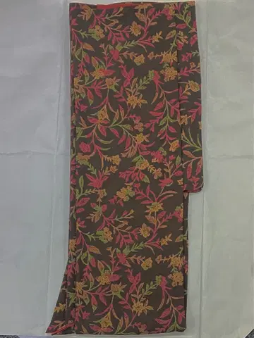 코몬 이중 기모노 꽃무늬