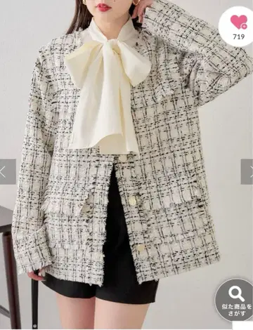 새상품 chico 치코 트위드 자켓