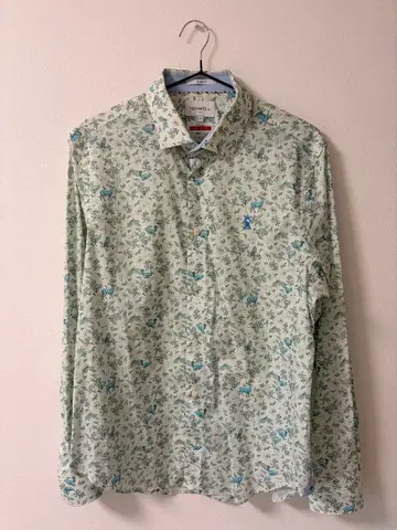 VICOMTE A. 꽃무늬 슬림핏 셔츠 M