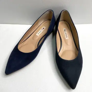 새상품급 Diana 펌프스 스틸레토 네이비 23cm 플랫 신발