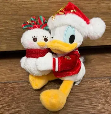 디즈니 스토어 도날드 크리스마스 봉제 인형 키체인