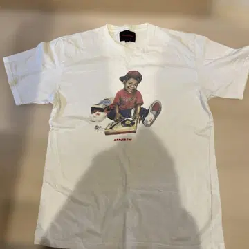 APLEBUM 그래픽 T셔츠 화이트