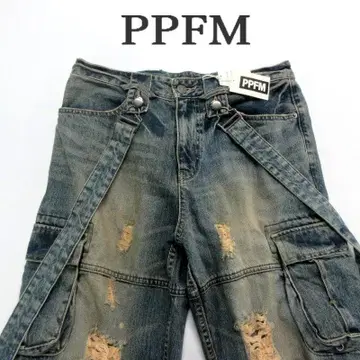 MY1629 택 포함 새상품 PPFM 데님 서스펜더 M