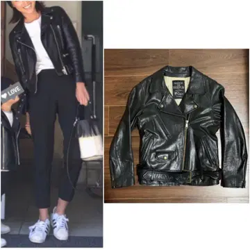 메종 드 리퍼  라무 가죽 라이더 자켓 M