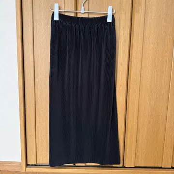 글로벌 워크 가는 플리츠 i 라인 스커트 short