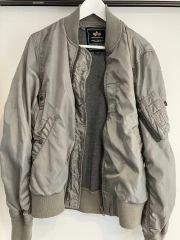 ALPHA INDUSTRIES MA-1 플라이트 자켓 L 사이즈 그린