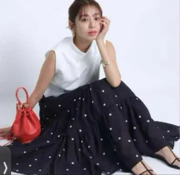 jusglitty 도트 캉캉 스커트