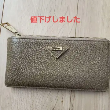 IANNE 이안느 엠마 토프 장지갑 슬림 카드 케이스 그레이지