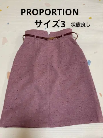 PROPORTION 핑크 타이트 스커트 사이즈 3