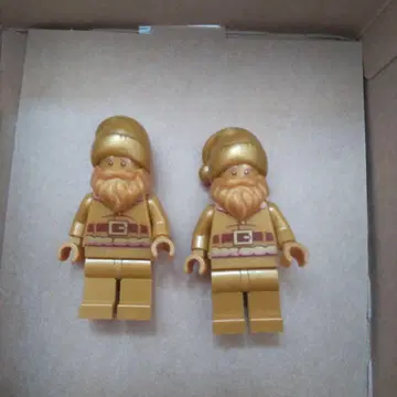 골드 산타 미니 피규어 2개 세트 레고