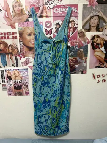 ZARA 원피스 스카이블루 슬리브리스