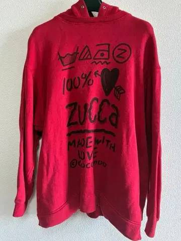 ZUCCA 주카 문자 후드티 M